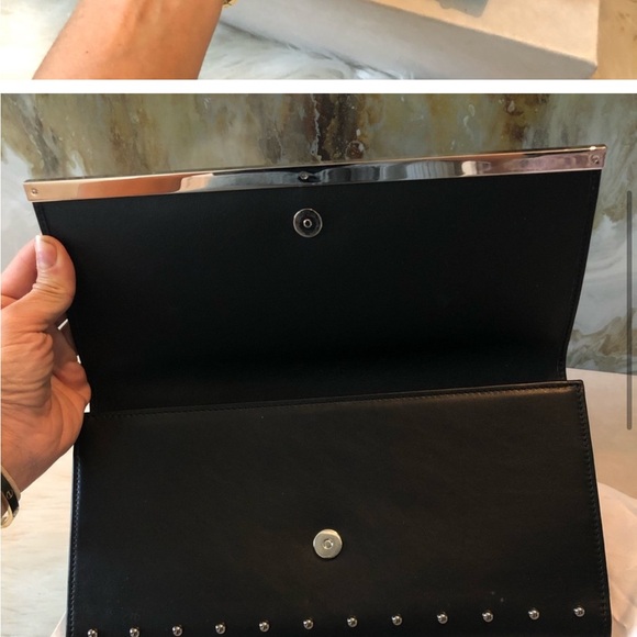 Jimmy Choo Black Multi Studded Milla Clutch Bag, 100% authentic, GORGEOUS! - Picture 7 of 9